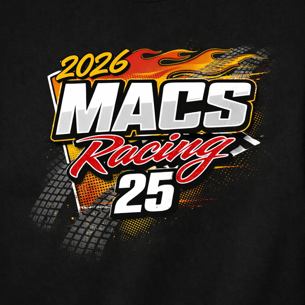 MACS Racing 2026 number 25 racing graphic